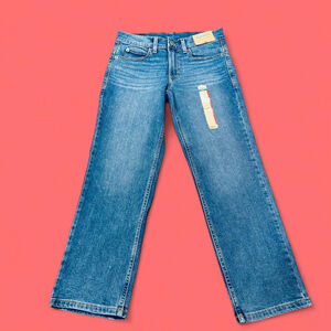 Girl’s Straight Leg Blue Jeans 10 NEW